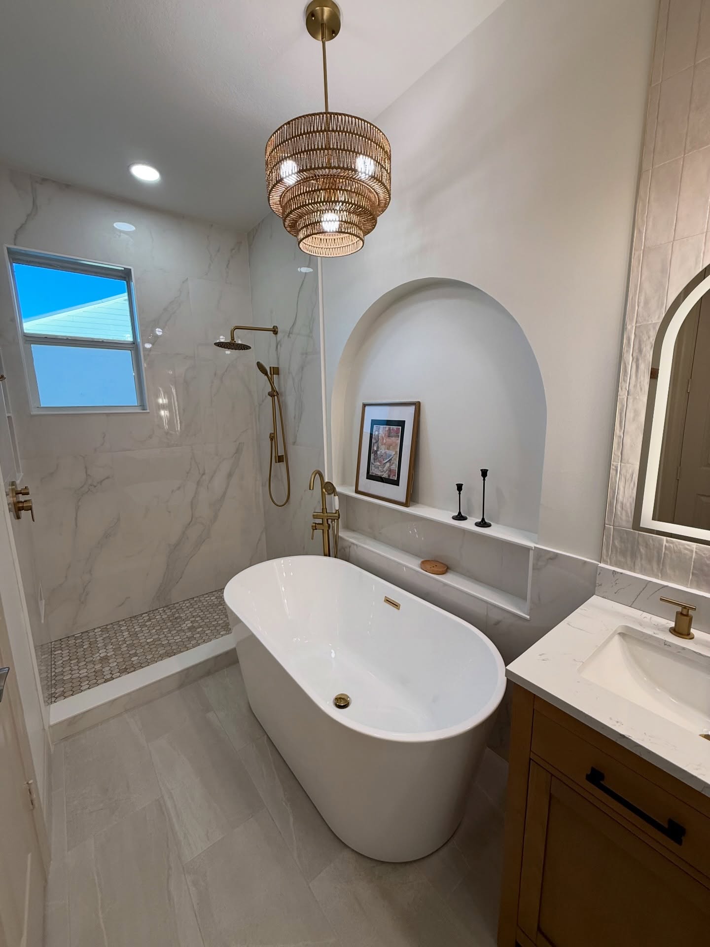 Custom shower tile